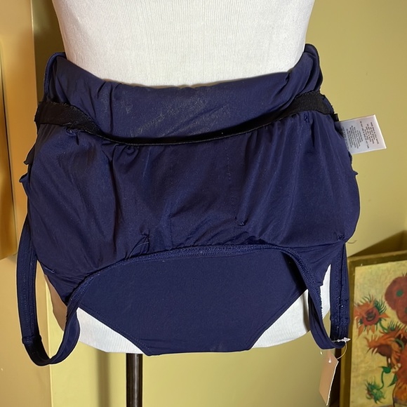 DKNY Size 14  Elegant Classic Swimsuit Wrap Layered Mallot ScoopNeck $89 NEW - Picture 14 of 15